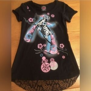 Too Fast Rockabilly Top Size L